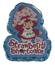 5 Pc Strawberry Shortcake - Acrylic Flatback Charms - For Badge Reels Crafts