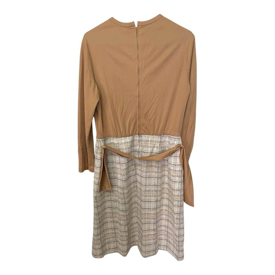 ¿Henry Lee grande vintage? Blazer Falda Traje Beige Estampado Liso Carrera Años 80 Tweed Foto 3 de 4