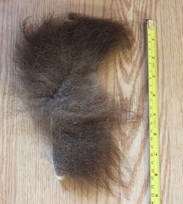 Buffalo Hair On Hide Fly Tying Arts and Crafts 8" By 4 1/2"