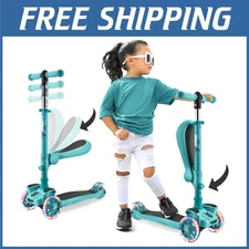Foldable Seat Scooter for Boys and Girls - LED Wheels