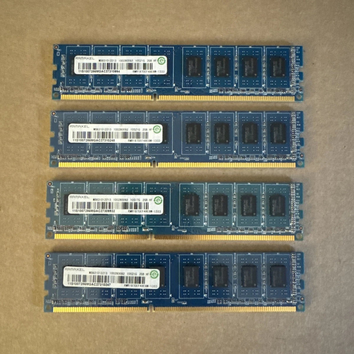 2GB SO-DIMM RAMAXEL PC3 中古「非常に良い」Ramaxel DDR3メモリ 204