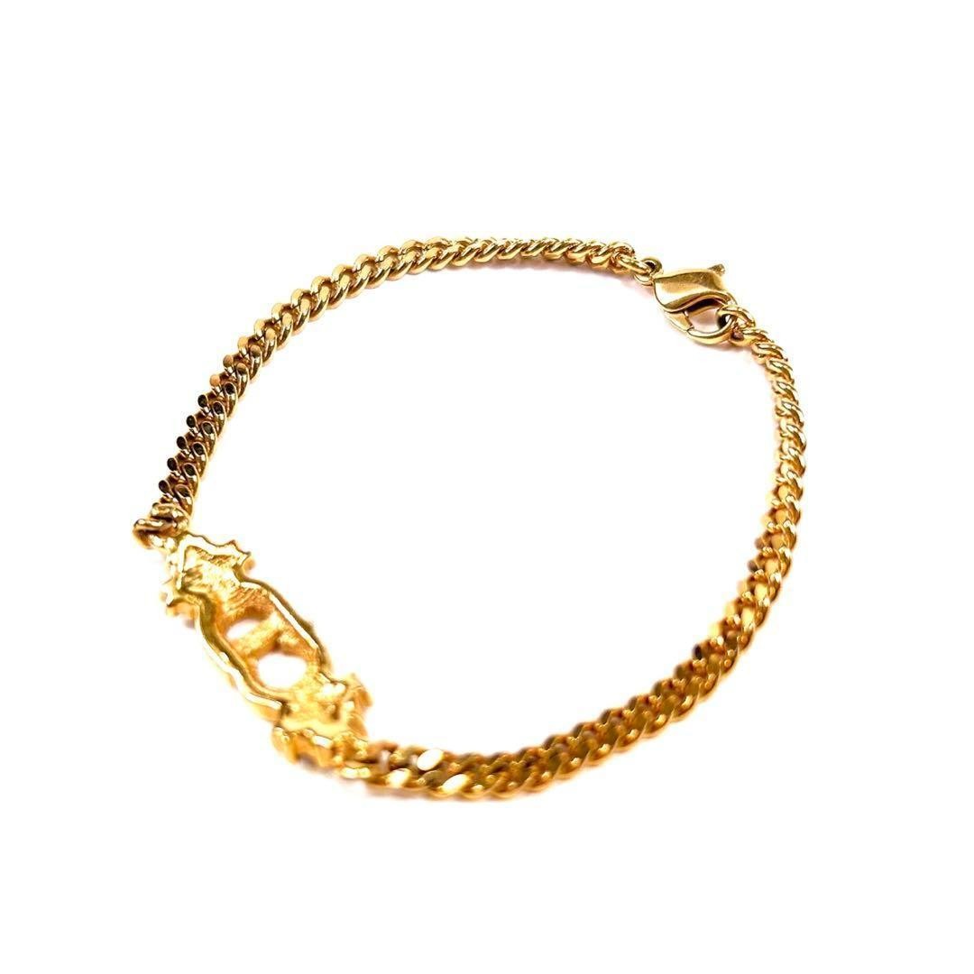 【希少】Dior Logo Pink Rhinestone Bracelet Vintage CHRISTIAN DIOR Pink Logo Rhinestone Lucite Bracelet