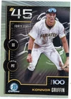2025 Bowman Chrome Scouts Top 100 Prospects Rookie Konnor Griffin #45 Pirates