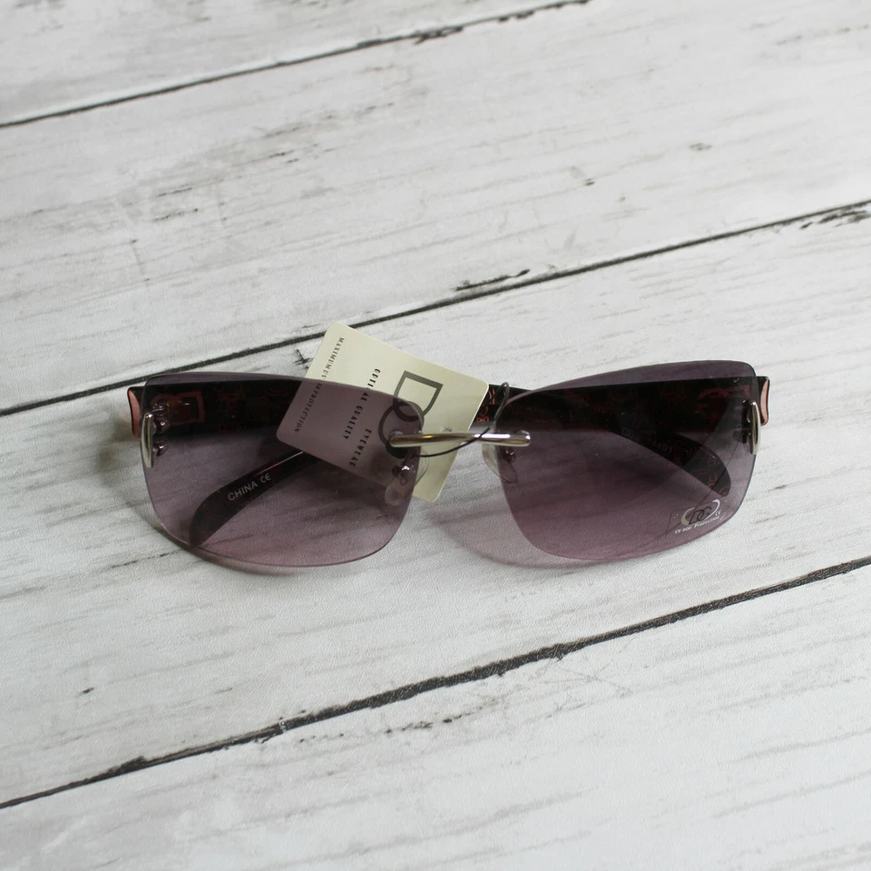 Gafas de sol vintage para mujer DG púrpura marrón Foto 2 de 4
