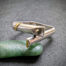 Vintage Designer Ring min 925 Silber 14k 585 Gold RG 56/57