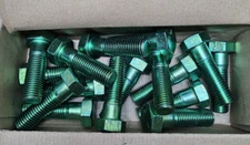 MidWest 7/8"-9 x 3" Green Rinsed Zinc Grade 5 Hex Cap Screws (Box of 16pcs.)
