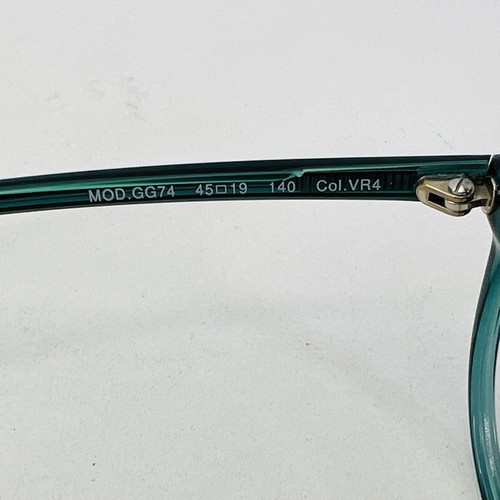 Germano Gambini GG74 Eyeglass Frames Transparent Teal - Picture 7 of 8