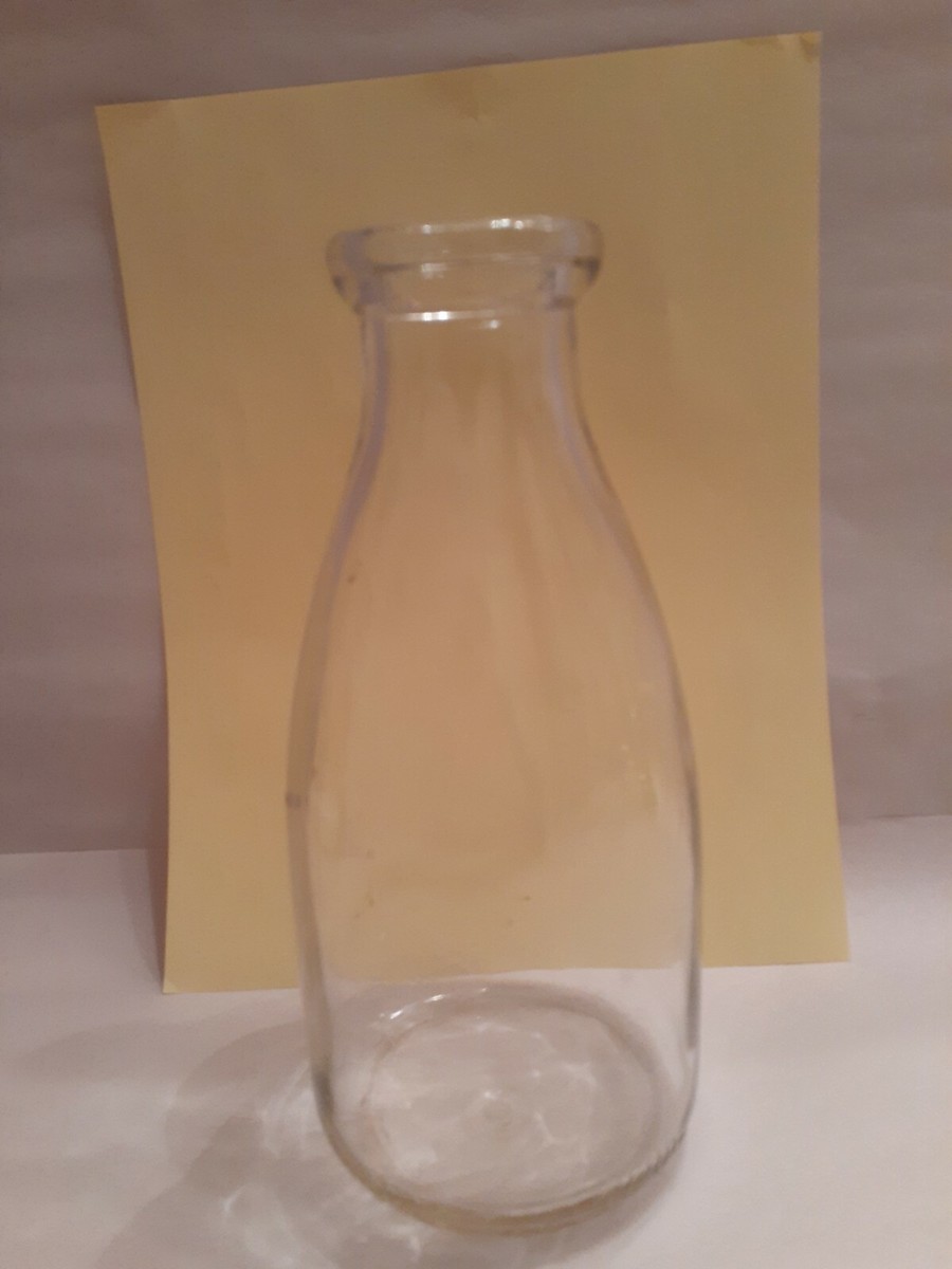 Vintage One Quart Registered Milk Bottle, 8.5
