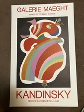 Original  Lithographic Gallery Maeght Kandinski Poster 1969