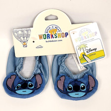Build a Bear Workshop Disney's Stitch Slippers, Toy Character Sleepwear Blue