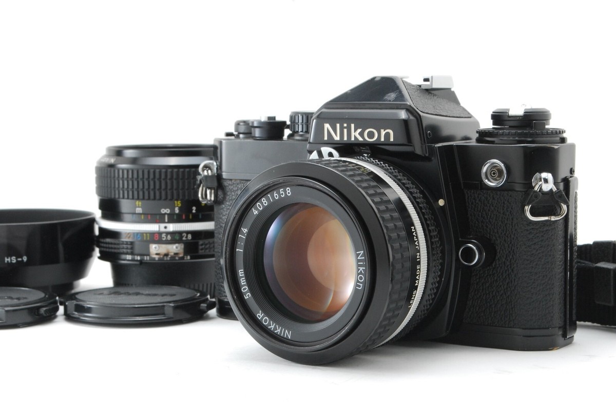 NEAR MINT] Nikon FE SLR Film Camera 50mm f1.4 + 28mm f2.8