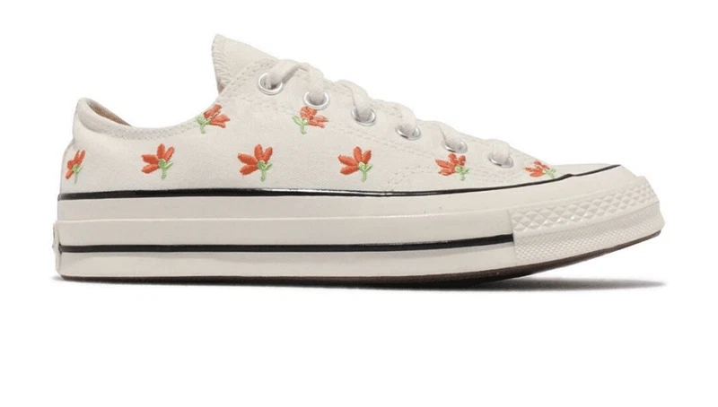 Converse floral sales low top