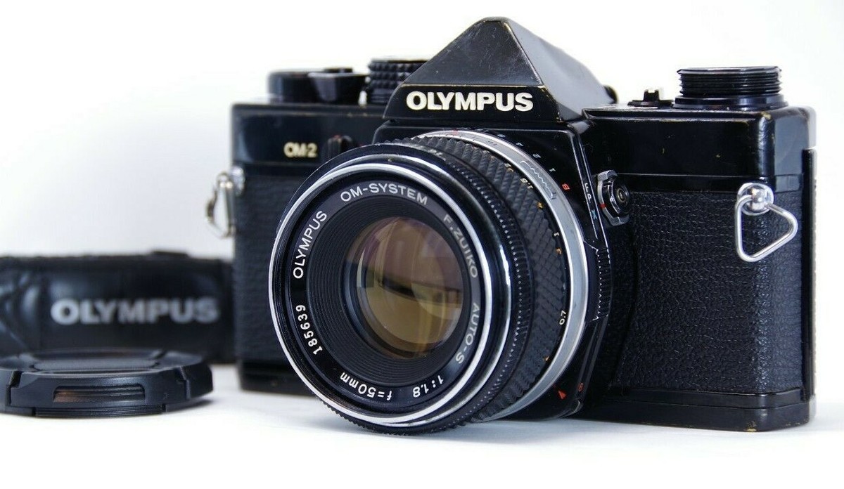 EXC+5] Olympus OM-2N SLR Black + F.Zuiko Auto-S 50mm f1.8 Lens