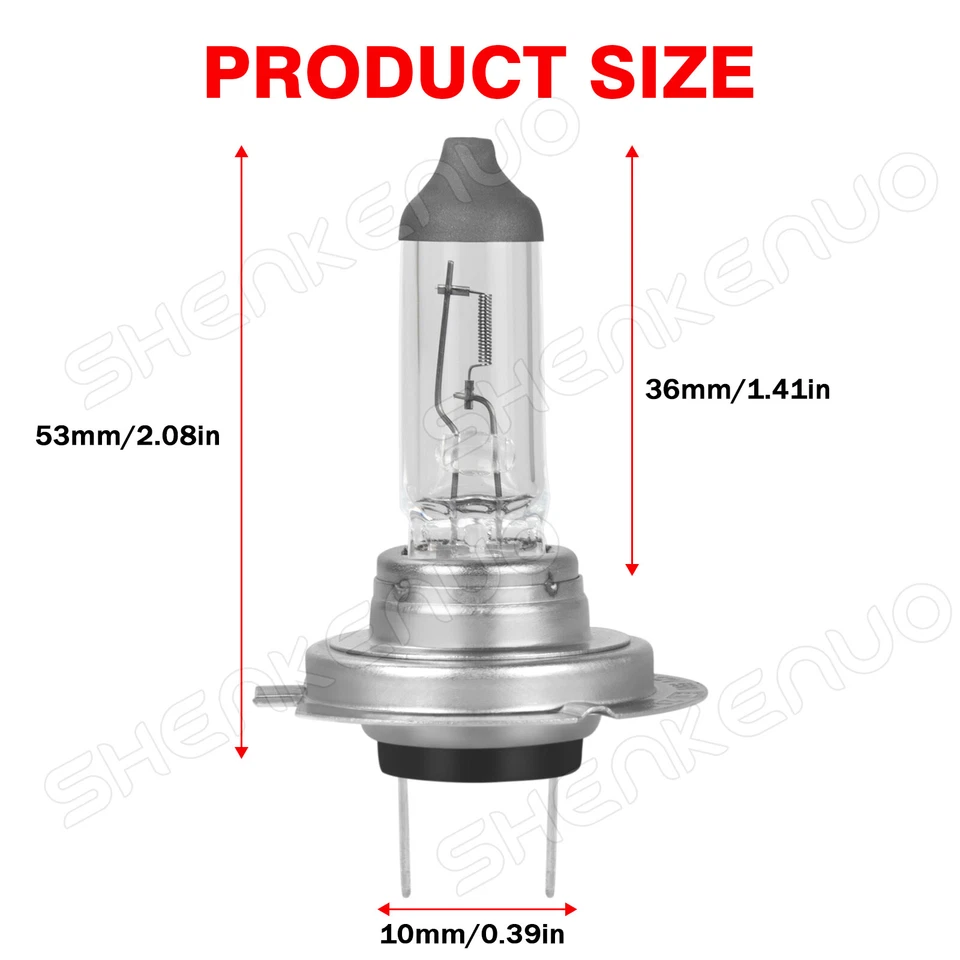 For Honda CBR600F4i 2001-2006 Motorcycle Halogen Headlight Kits H7 White Bulbs — 第 2/4 张图片