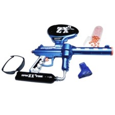 Pistolet À Billes Douces Repeating ZX9 Spin Fire Électrique Bleu