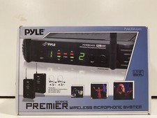 PYLE-PDWM3400 UHF Wireless Microphone System W/ 2 Lavalier 2 Headset Microphones