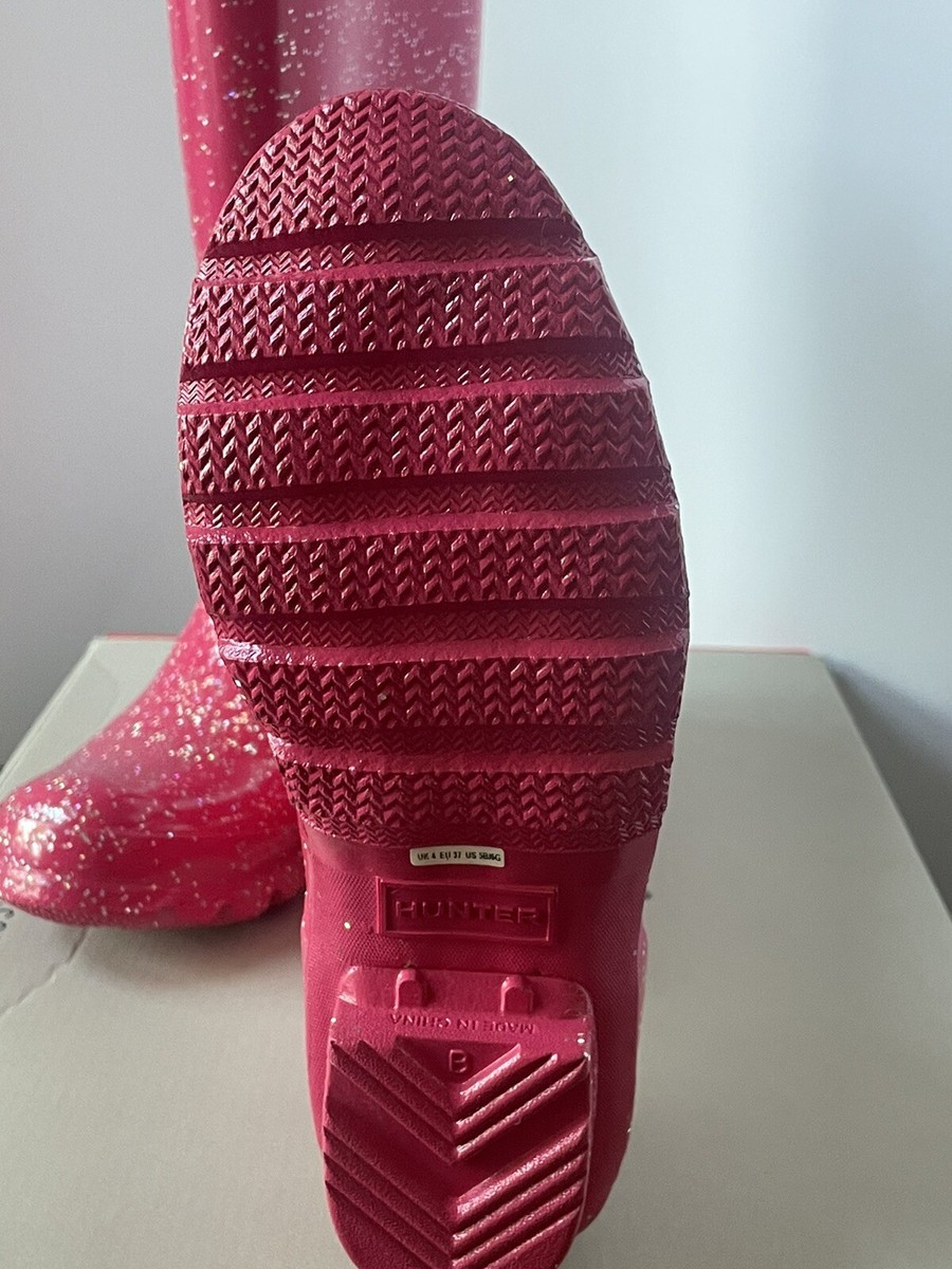 Kids Hunter Girl's Original Giant Glitter Boot - JFT6075RGT - Size