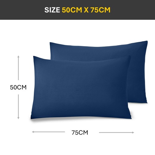 4 Pack Pillow Cases Brushed Microfibre Plain Pillowcases Envelope Close 50x75cm - Picture 16 of 74