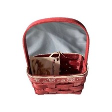 Longaberger 2010 Red Falling Snow Gift Basket...