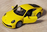 Porsche 911 Carrera 4 S , Modellauto Von Welly , Top , Gelb , Ca.: 1 : 43