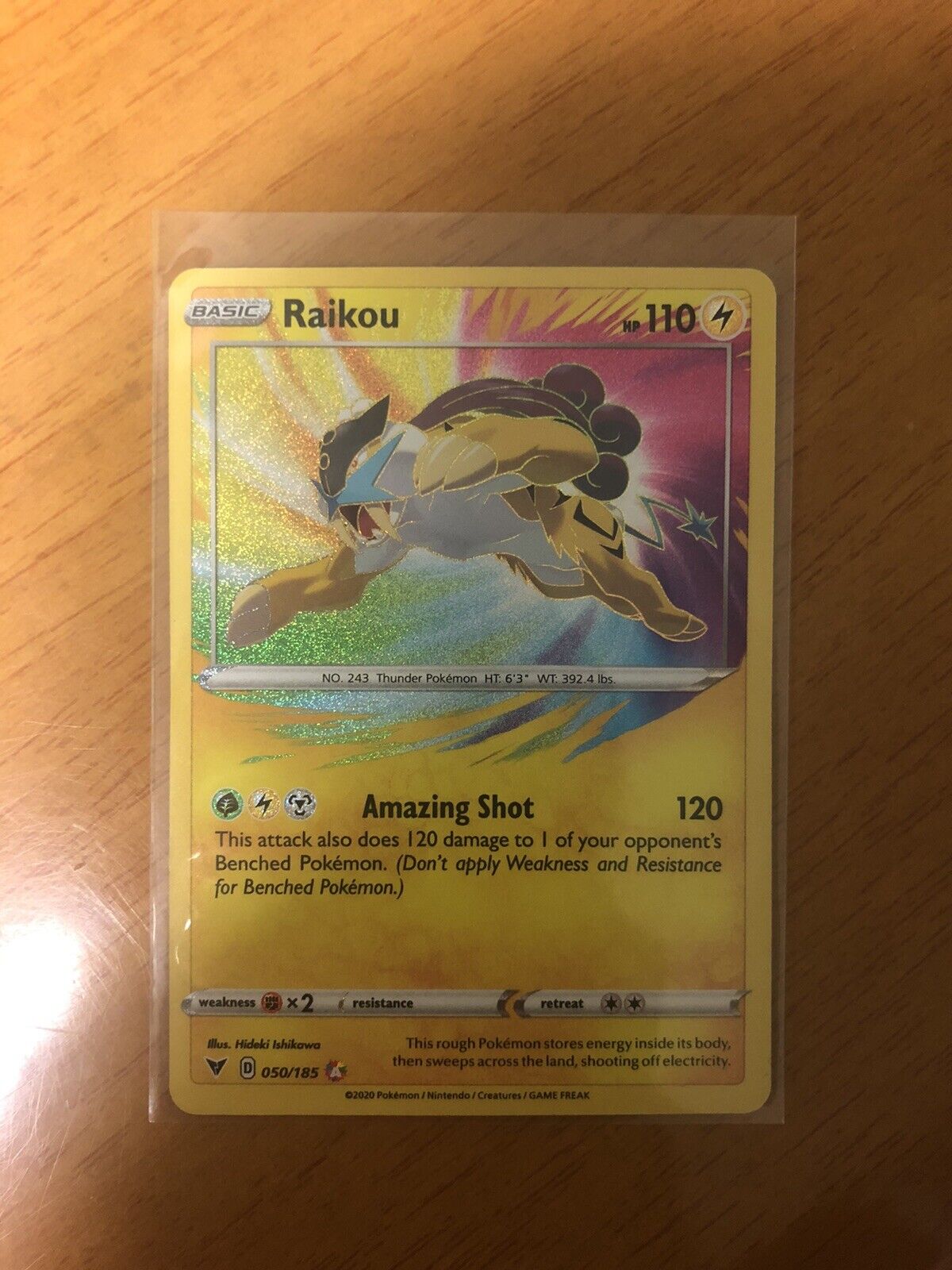 Carta Pokemon Raikou Amazing Rare Original Copag