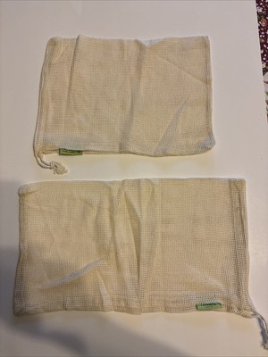 True Earth Organic Cotton Mesh Eco-friendly Veg Bags Produce Reusable Storage