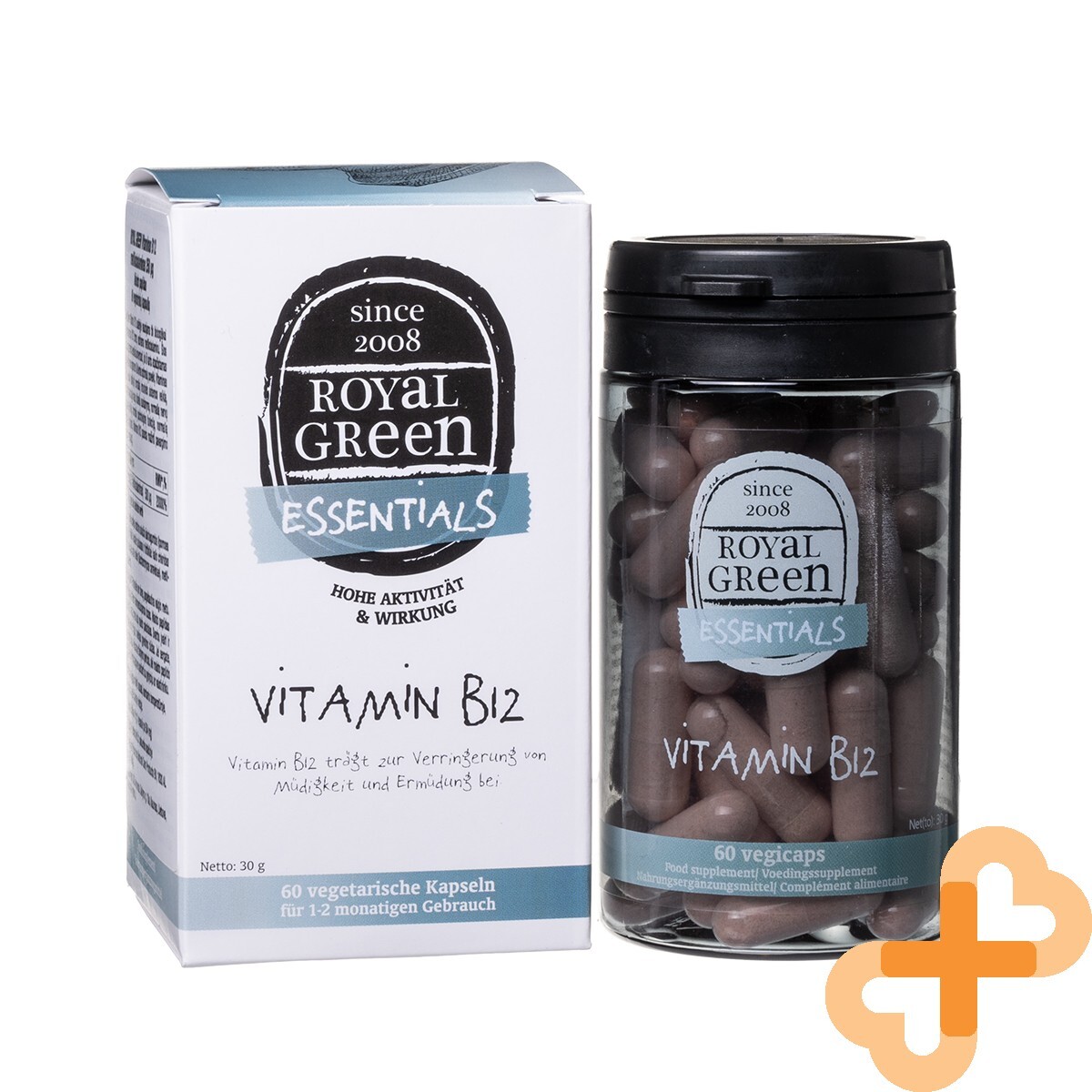 ROYAL GREEN Vitamin B12 Complex Methylcobalamin 250 µg 60 Capsules Supplement