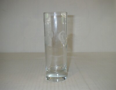 COURVOISIER CV ETCHED DRINKING GLASS G2147