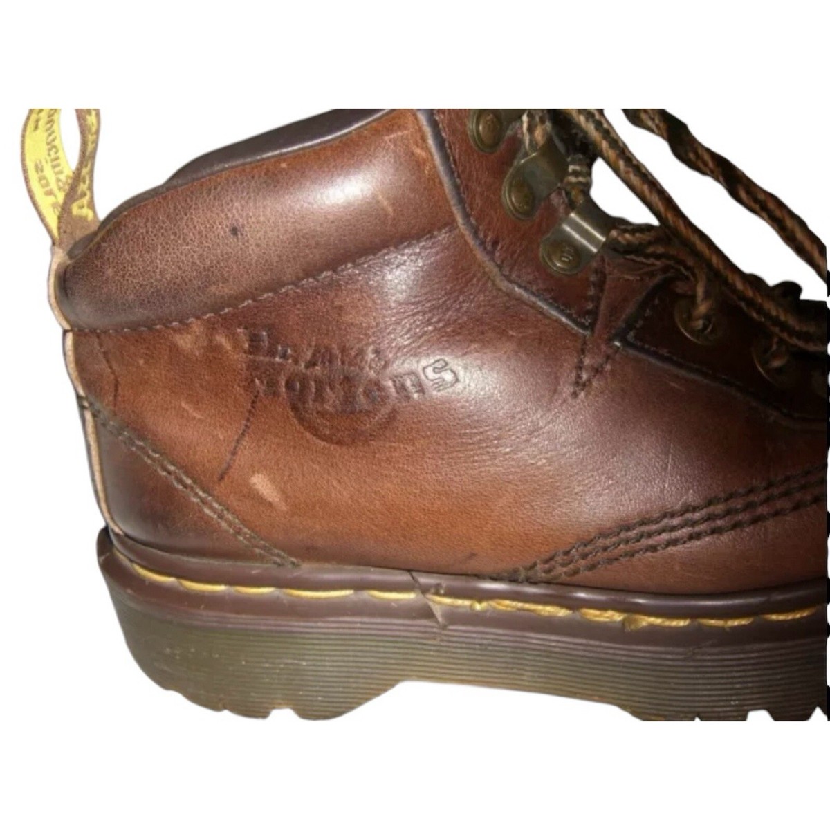 Dr Martens Boots Vintage 90's Brown Doc Grunge Indie Alt Chunky