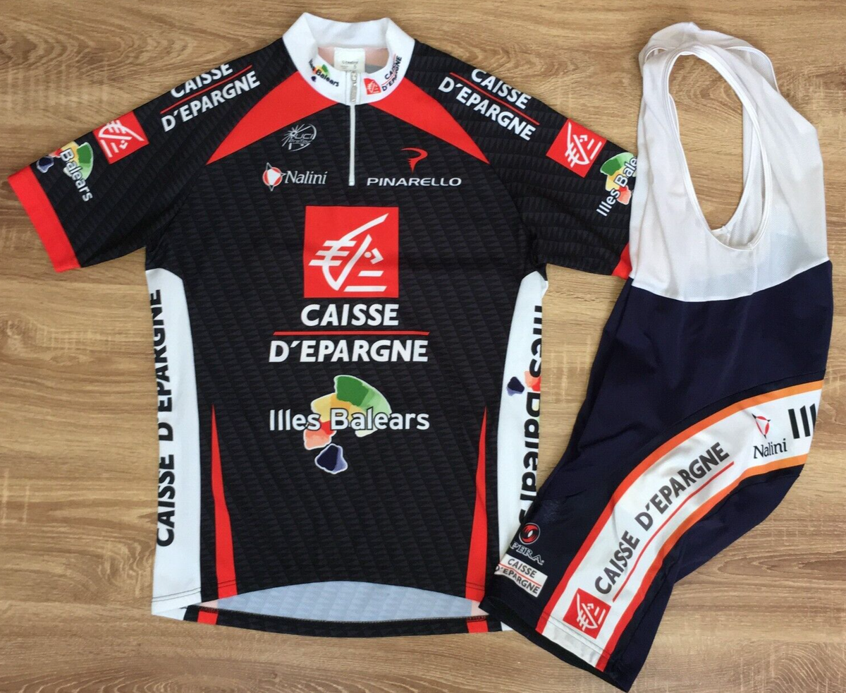 Nalini Uci Promtour Caisse D'epargne Cycling Jersey Y2k