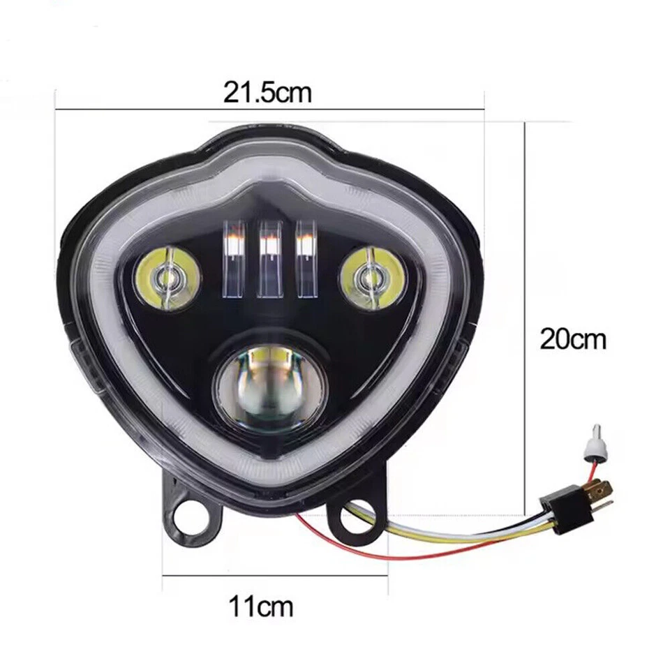 Conjunto de faros LED DRL para faros Kawasaki Vulcan 650S EN650 2015-2024 Foto 4 de 4