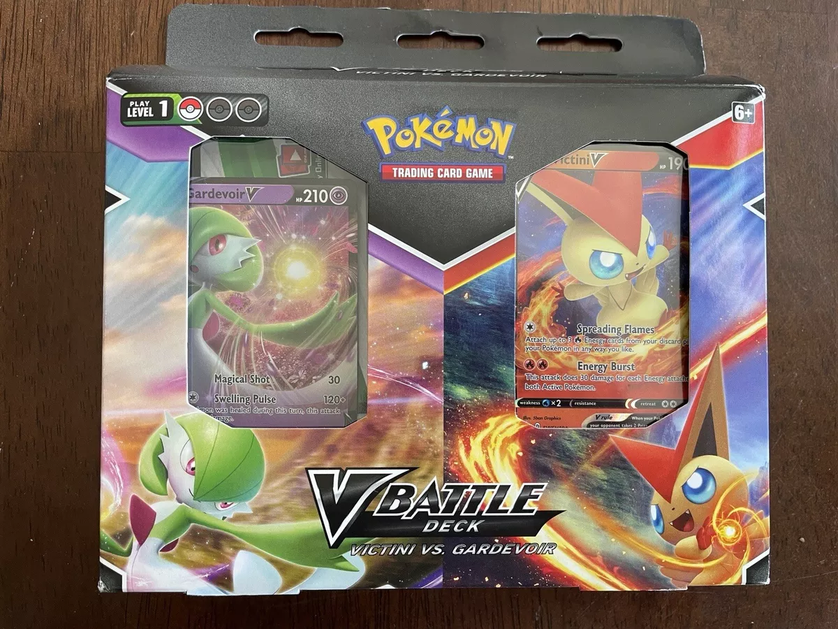 Pokemon TCG V Battle Deck Bundle: Victini VS Gardenoir Factory Sealed Box  820650809484