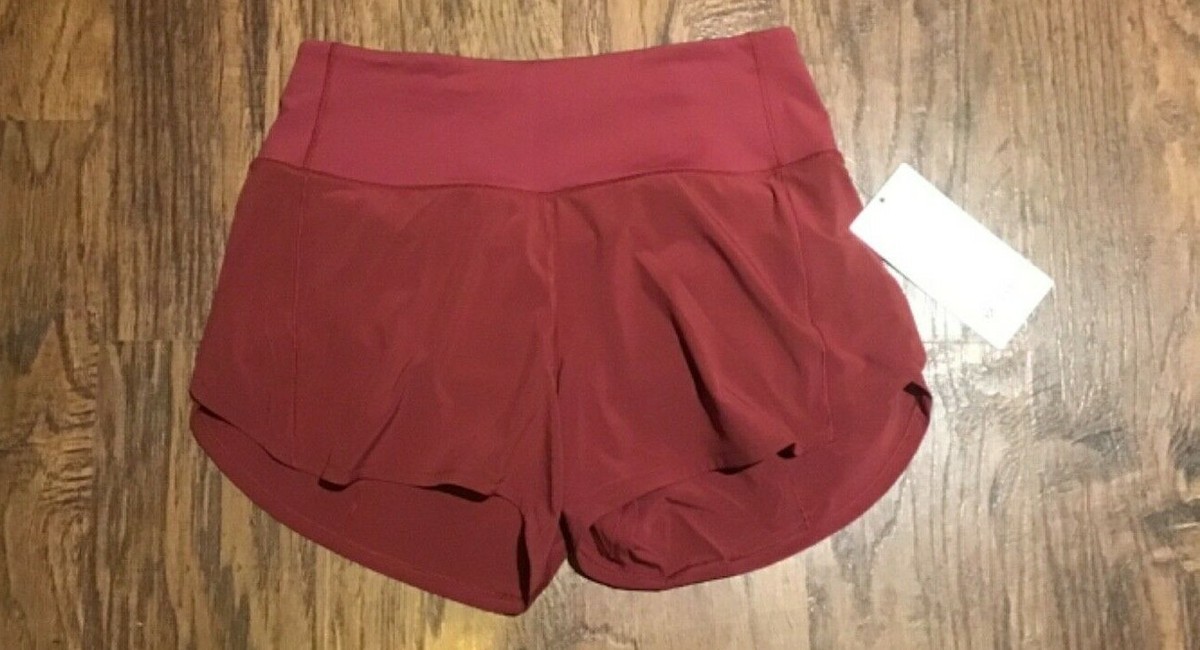 NEW Women Lululemon Speed Up High-Rise Lined Short 4