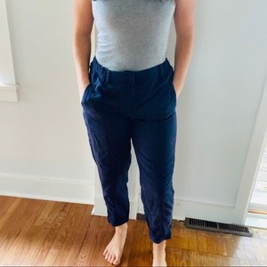 navy blue stretch cargo pants