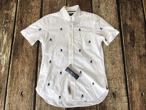 Polo Ralph Lauren Embroidered Skull Crossbones Shirt White Mens XS New 738085711640 | eBay