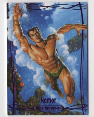 Namor 2016 Upper Deck Marvel Masterpieces Card #58 Epic Purple /199