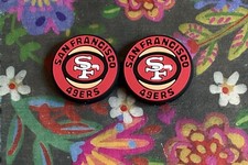 2 Piece San Francisco Football Team Silicone Focal Beads DIY Jewelry Bead Pens 