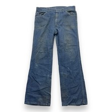 Vintage 70s Dark Wash Sport Abouts Flare Jeans Dark Wash 36 Bell Bottom