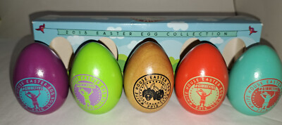 White House Easter Eggs 2015 - Obama 5 Wooden Eggs Box Set 2015