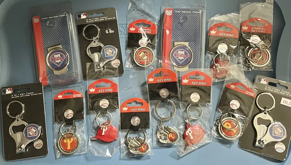 Phillies Lot of 17 Licensed Key Chain, Pencils Lot - Brand New - Factory Sealed - Image 2 of 4