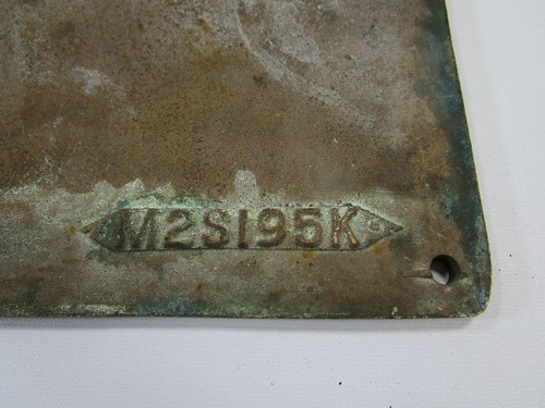 VTG FAIRBANKS MORSE Vertical Shaft FIRE PUMP SIGN Brass PLAQUE FIRE FIGHTING - Picture 8 of 8