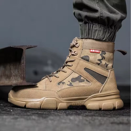 Herren Arbeitsschuhe Unverwüstliche Arbeitsstiefel mit Stahlkappe Pannensicher - Bild 4 von 7