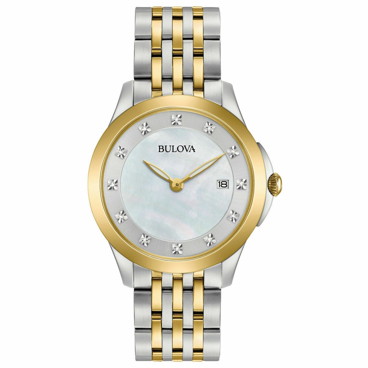 BULOVA 98P161 Classic Diamond White Mother of Pearl Dial  display picture 1