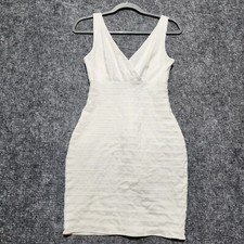 Express Womens size XS Off White / White Dress Short Fitted Heavy-weight Stretch