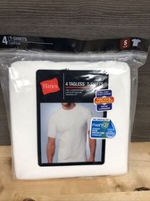 4 Pack Hanes Men  s Tagless Cotton T-Shirts Size Small Brand New