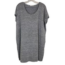 Wilfred Free Marled Gray Oversized Shirt Dress Medium