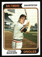 Frank Baker 1974 Topps #411  Baseball Card