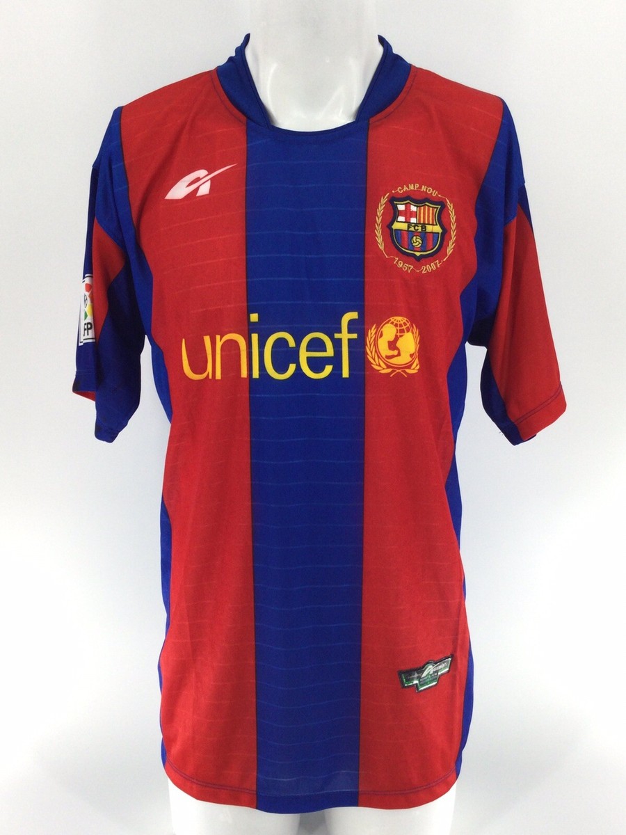 FC Barcelona Jersey L Blue Red Unicef Agmar Official Soccer