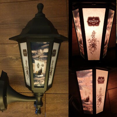 Kraken Rum kraken light the kraken Wall Light pub bar lantern rum man cave 