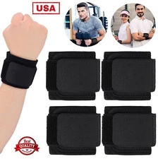 4PCS Adjustable Sports Wrist Band Brace Wrap Support Strap Carpal Tunnel Bandage